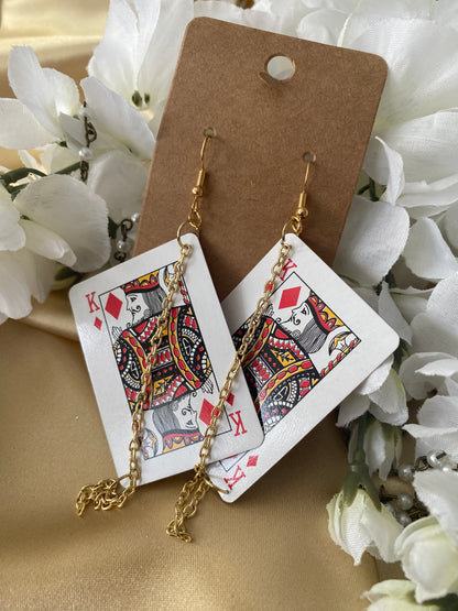 HEARTS: Hit The Deck Mini Playing Card Earrings